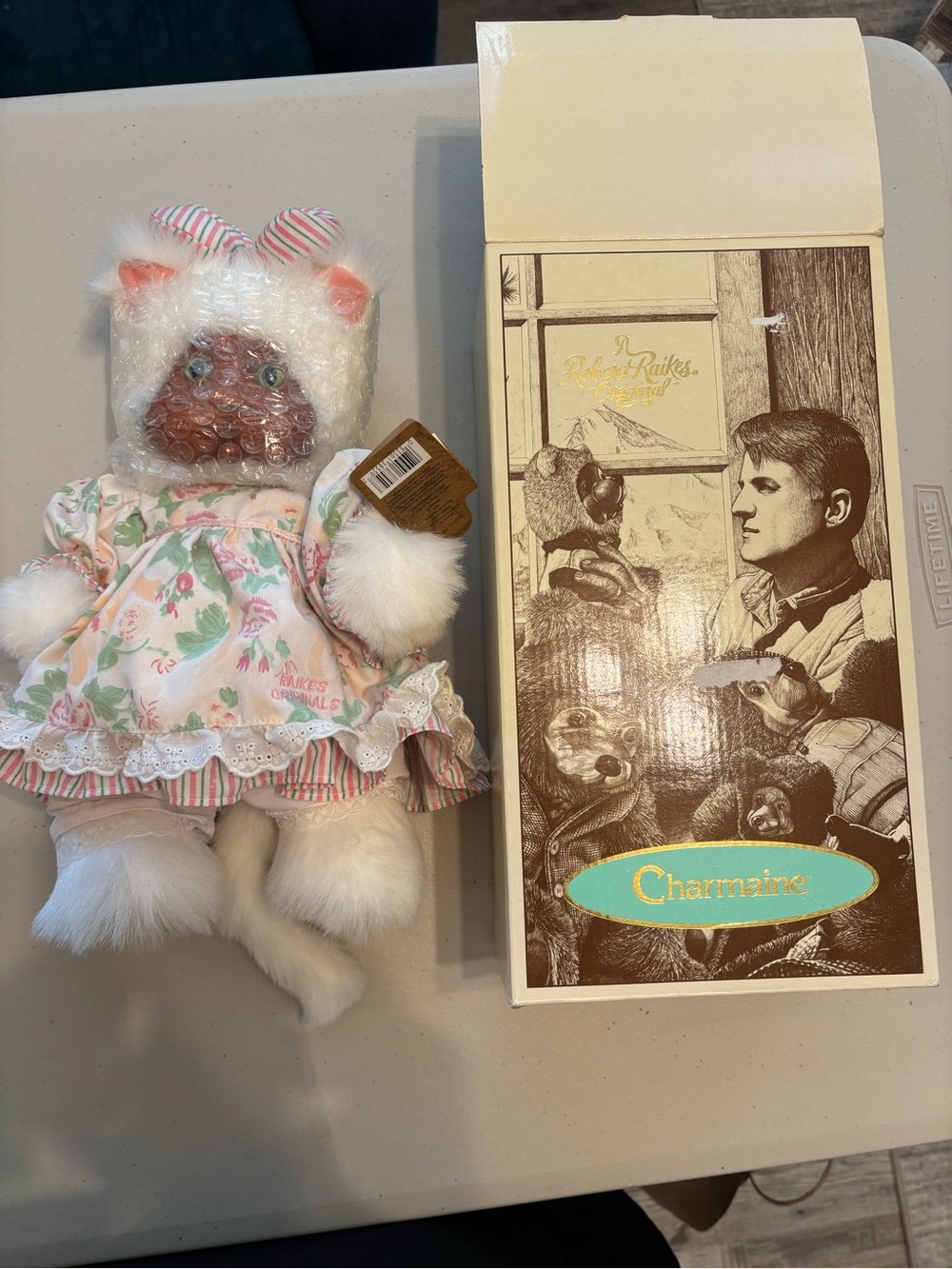 Vintage Robert Raikes “Charmaine” with carved wooden face